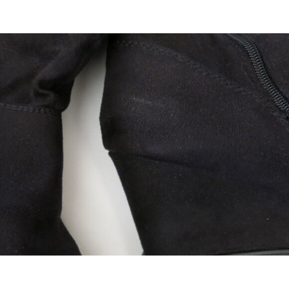 Merona wedge heel faux suede slouchy pleated gathered boots shoes bootie 10 - Picture 6 of 9